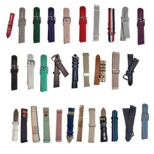 Pulsera de 22mm varios colores y diseños con pines