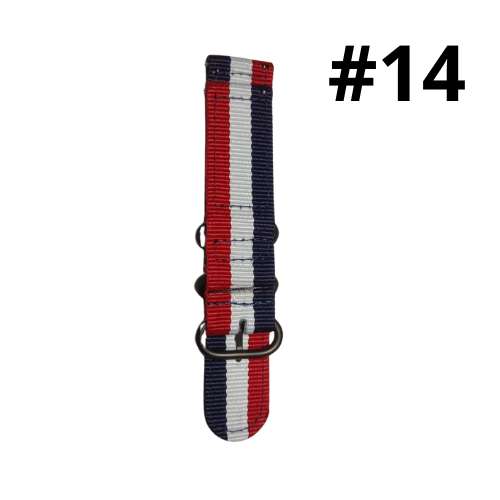 Pulsera de 22mm varios colores y diseños con pines