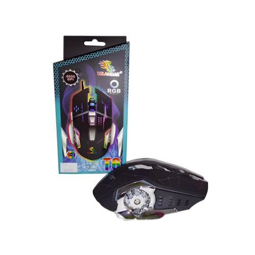 Mouse USB wireless Yelandar T6 RGB Recargable