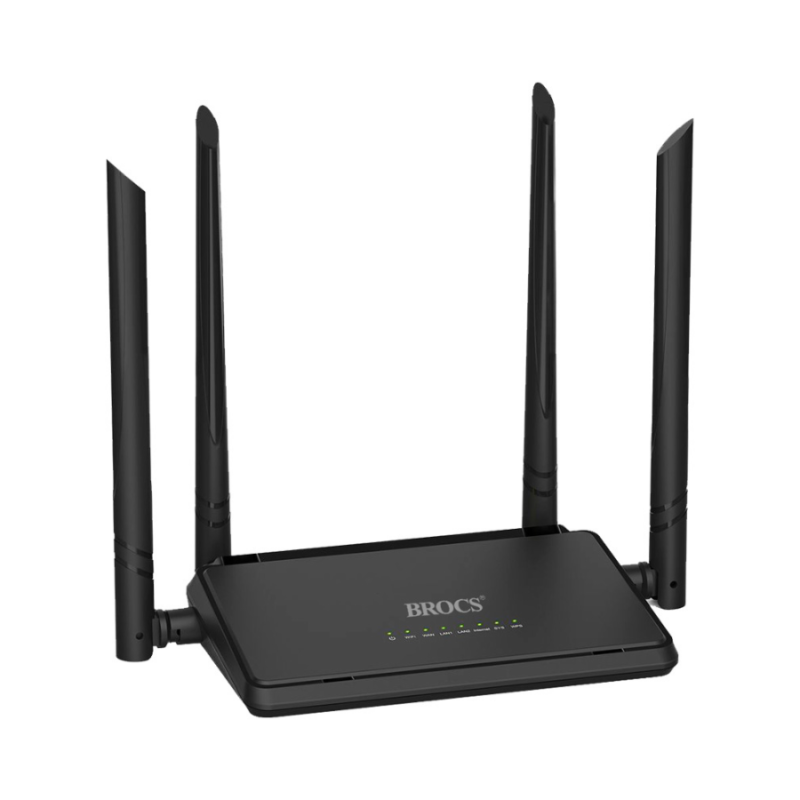 Router_brocs_wireless Router Brocs BR-WN529R2P 4 antenas 300Mbps