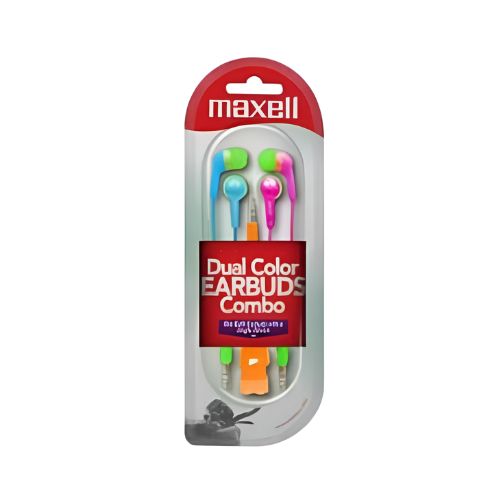 Audifonos Maxell Dual color EarBuds combo CEC-1