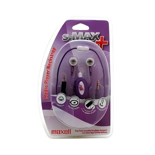 Audifonos Maxell S-Max purpura 2.5mm y 3.5mm