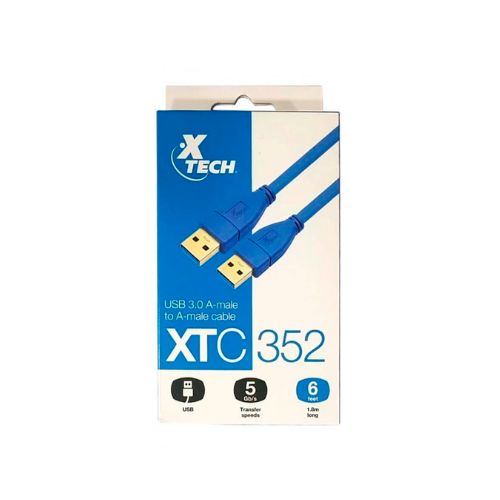 Cable USB A-M a A-M Xtech XTC352 USB 3.0