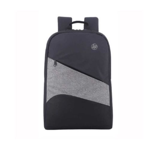 Mochila 15.6 HP negra con franja gris