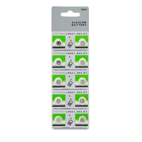 Bateria LR621/364/G1 alcalina 1.55v unidad