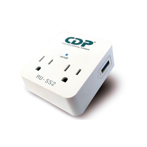 Protector de Picos CDP RU-SS2 2Tomas/2USB