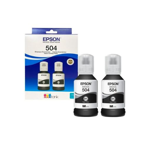Kit Epson T504 negro 2 botellas