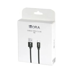 Cable USB a tipo C 1Hora CAB249 1M. 2.4A.