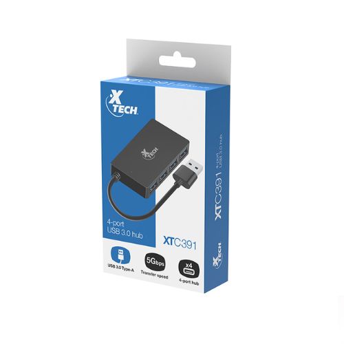 Hub 4 puertos USB 3.0 Xtech XTC391