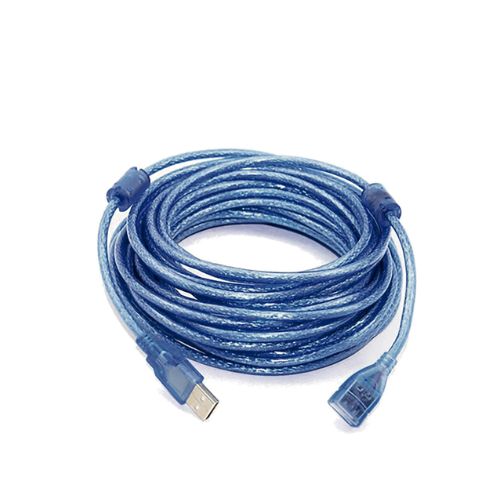 Cable USB ext. A-M a A-H 10m. azul