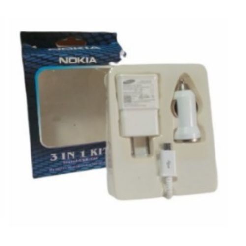 Transformador p/celular de USB a microUSB 3en1 caja