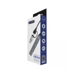 Hub 4 puertos USB Unno HB1014SV