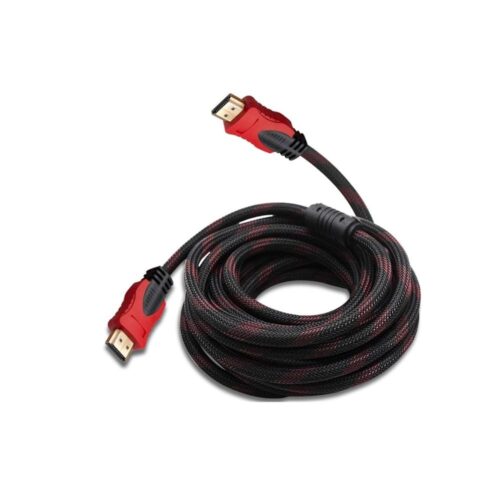 Cable HDMI a HDMI 10m. negro con rojo OEM