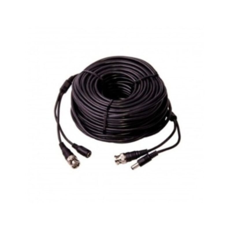 Cable armado de BNC y energía 15m. p/DVR - Cámara