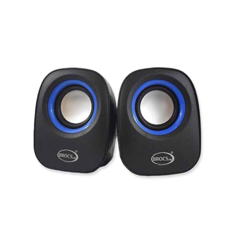 Bocinas de 2 piezas Brocs negro-azul