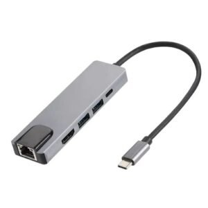 HUB TIPO C RUIJIN-24923 USB/HDMI/RJ45/C