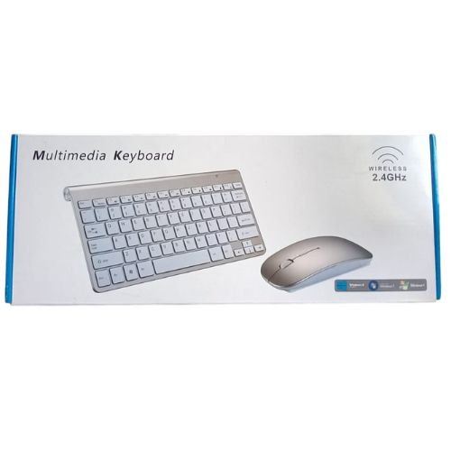 Diseño sin título (3) Teclado y mouse Wireless RUIJIN-24166 Gris